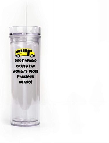 هدية سائق الحافلة المدرسية، كوب سائق الحافلة مع القش، هدايا تقدير بالجملة، هدية العودة إلى المدرسة، سائقو الحافلات يحملون البضائع الثمينة in Kuwait