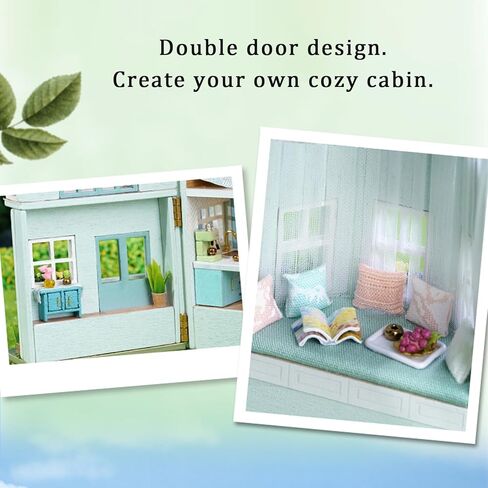 طقم منزل مصغر من Flever يمكنك صنعه بنفسك، غرفة إبداعية مع أثاث لهدية عيد الحب الرومانسية (منزل دافئ) in Kuwait