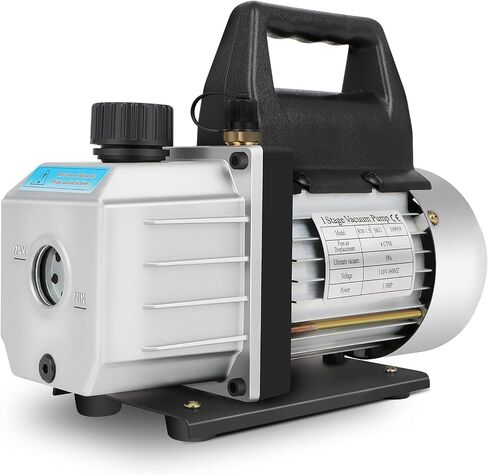 4 CFM 1/3HP Rotary Vane Deep Vacuum Pump 5PA AC Air Tool 110V 60Hz Refrigerant Repair Wine Degassing or Epoxy Manifold Gauge Milk and Medical Processing… in Saudi Arabia