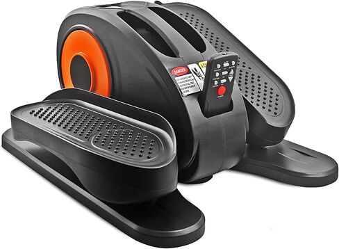 ESL Under Desk Elliptical - Portable Leg Exerciser for Seniors, Compact Seated Elliptical with Remote Control, LCD Display Electric Elliptical Trainers for Home Good Gift in Saudi Arabia