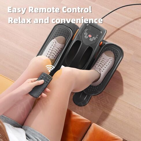 ESL Under Desk Elliptical - Portable Leg Exerciser for Seniors, Compact Seated Elliptical with Remote Control, LCD Display Electric Elliptical Trainers for Home Good Gift in Saudi Arabia