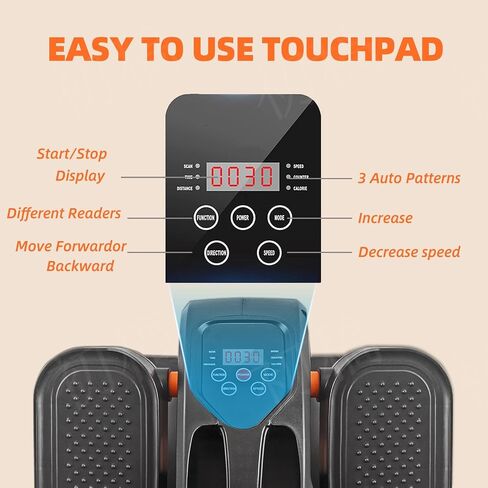 ESL Under Desk Elliptical - Portable Leg Exerciser for Seniors, Compact Seated Elliptical with Remote Control, LCD Display Electric Elliptical Trainers for Home Good Gift in Saudi Arabia
