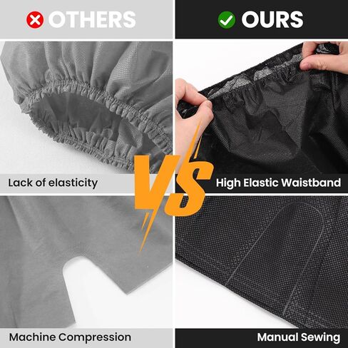 Joengkors 80 قطعة شورت بوكسر سبا للرجال للاستعمال مرة واحدة، ملابس داخلية سوداء غير منسوجة للرجال للاستعمال مرة واحدة، معبأة بشكل فردي للاستخدام مرة واحدة، سراويل ملاكمة ساونا للسفر والتدليك in Kuwait