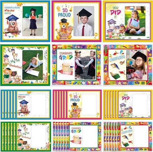 Kathfly 36 قطعة من إطارات صور التخرج لرياض الأطفال 2024 Prek Prek Preschool Grad إطار صور مقاس 3.3 × 4.9 بوصة هدايا تخرج تهنئة للأطفال في الفصول الدراسية (مرحلة ما قبل المدرسة) in Saudi Arabia