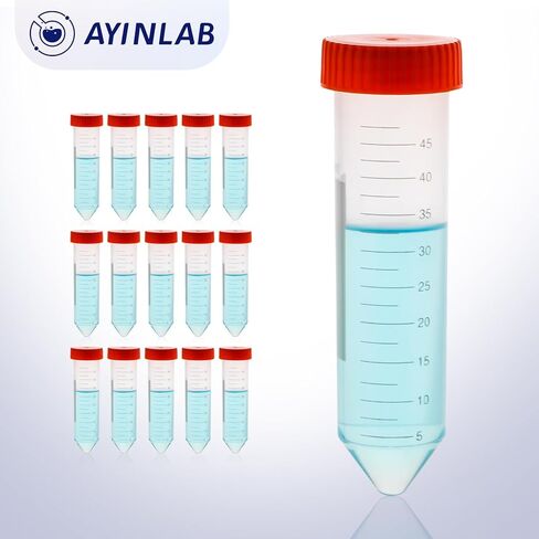 Microcentrifuge Tubes 1.5ml, AyinLab Polypropylene Plastic Tubes 500pcs, Lab Centrifuge Test Tubes with Leak-Proof Snap Caps and Clear Graduated Scale, Non-pyrogenic and DNase/RNase Free in Kuwait