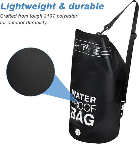 نظام تعليق حقيبة طعام الدب، حقيبة مقاومة للدب لحمل الطعام تتضمن حقيبة دب مقاومة للماء سعة 15 لتر، وحبال نايلون، وخطافات دائرية على شكل حرف D، وجورب روك، وتعليمات in Kuwait