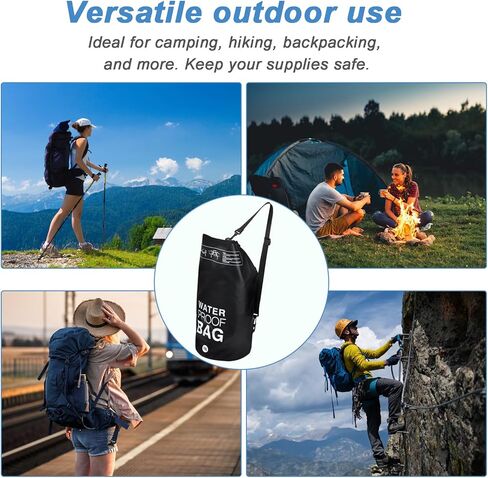 نظام تعليق حقيبة طعام الدب، حقيبة مقاومة للدب لحمل الطعام تتضمن حقيبة دب مقاومة للماء سعة 15 لتر، وحبال نايلون، وخطافات دائرية على شكل حرف D، وجورب روك، وتعليمات in Kuwait