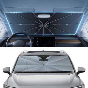 Autorder Windshield Sun Shade Umbrella for 2018-2025 Volkswagen VW Atlas/Atlas Cross Sport Accessories,Upgraded Ice Crystal Material,Easy Setup Umbrella Sunshade for Car Windshield,100% Sun Blocking in Kuwait