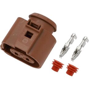 2 Pin Rear Electric Parking Brake Connector Plug No.3B0973752A - Car Female Wire Terminal Connector - for VW Plastic Red - 1 Set in Saudi Arabia