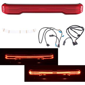 Advanblack Tour Pack Light LED الفرامل / الانعطاف / الجري مصباح التفاف حول حزمة شريط الضوء المناسب لـ 2014+ 2023 2024 2025 Harley/Davidson King Tour Pak Chopped Touring Pack (عدسة مدخنة) in Saudi Arabia