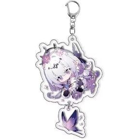 Cartoon HSR Honkai Star Rail Anime Pendant Keychains Holder Car Key Ring Mobile Phone Bag Hanging Cute Chibi Kawaii (Castorice/Style 1) in Kuwait