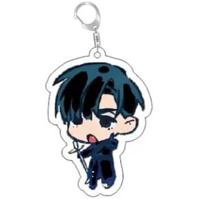 Cartoon Anime Pendant Keychains Holder Car Key Ring Mobile Phone Bag Hanging Cute Kawaii Chibi Alien Stage (Ivan/Style 2) in Kuwait