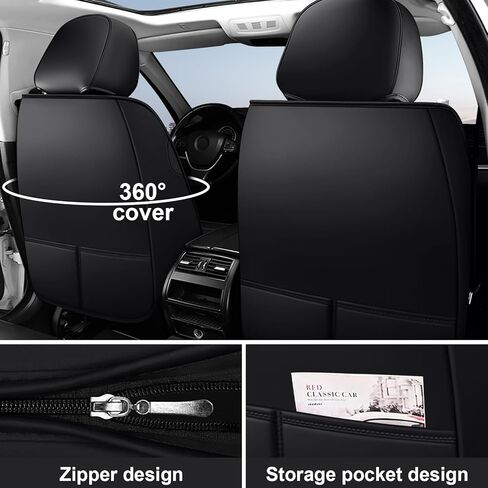 أغطية مقاعد السيارة DHAEY لسيارة Mercedes-Benz GLC 300 2016-2025، أغطية مقاعد عائلية، جلد نابا، مقاومة للاهتراء، مضادة للانزلاق، مقاومة للماء، قطعتان أماميتان، بيج in Kuwait