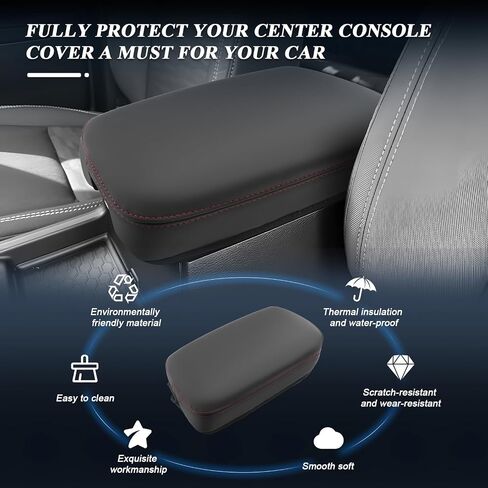 BIBIBO 2025 Frontier Center Console Cover for 2022-2025 Nissan Frontier S/SV/Pro-X/Pro-4X/SL Arm Rest Cover Nissan Frontier Interior Accessories 2025-2022 Frontier Trucks Armrest Cover (Thick-B) in Saudi Arabia