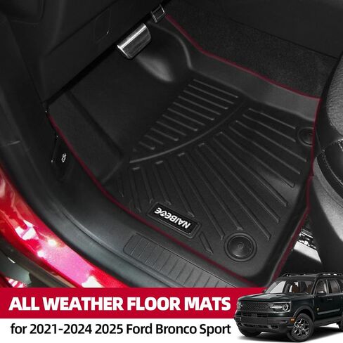 سجادات أرضية Naibeve لـ 2015-2019 Ford Explorer 7 مقاعد - جميع الأحوال الجوية لسجادات أرضية Ford Explorer وبطانة حصيرة الشحن ترقية الملحقات القابلة للطي (سجادات الأرضية + سجادة صندوق السيارة القابلة للطي) in Kuwait