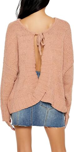 Forever 21 Women's Crossover Tie-Back Sweater in Saudi Arabia