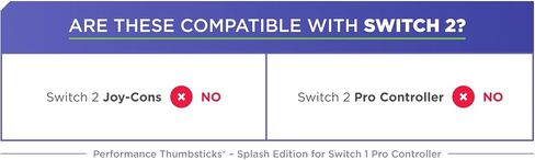 KontrolFreek Splash Performance Thumbsticks for Nintendo Switch Joy-Con Controller | Concave | Blue/Red in Kuwait
