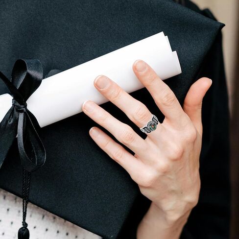 خواتم فئة مخصصة خواتم فئة شخصية بالكامل للنساء أوبال جوهرة الفضة الاسترليني خواتم فئة خواتم للنساء المدرسة الثانوية حجم 5-13 حلقات فئة المدرسة الثانوية النسائية in Kuwait