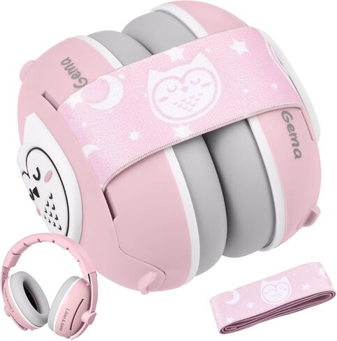 Lilian&Gema 2-in-1 Baby Ear Muffs Noise Protection, Noise Cancelling Headphones for Baby & Toddler up to 4 Years in Kuwait