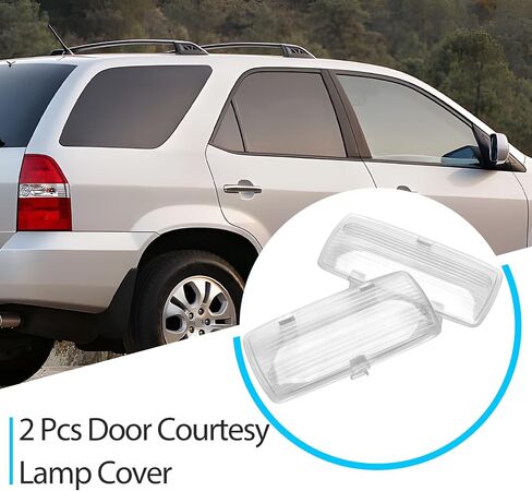2 Pcs Door Courtesy Lamp Cover Compatible with Honda Accord Pilot Acura CL TL MDX Replace 34261-SV1-A01 in Saudi Arabia