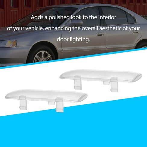 2 Pcs Door Courtesy Lamp Cover Compatible with Honda Accord Pilot Acura CL TL MDX Replace 34261-SV1-A01 in Saudi Arabia
