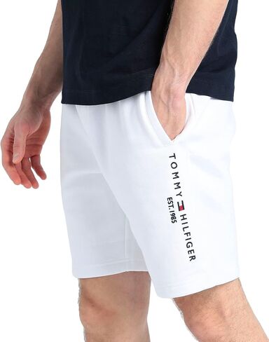 Tommy Hilfiger Men Men Solid Tommy Logo Sweatshort ، Black ، L. in Kuwait