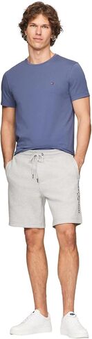 Tommy Hilfiger Men Men Solid Tommy Logo Sweatshort ، Black ، L. in Kuwait