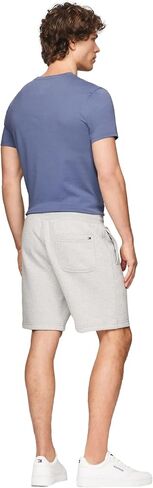 Tommy Hilfiger Men Men Solid Tommy Logo Sweatshort ، Black ، L. in Kuwait