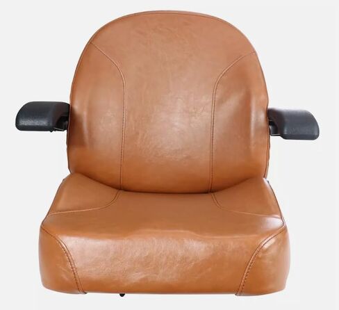 Zero Turn Mower Seat with Slides; Compatible with SCAG Tiger Cat Series: STC48V, STC52V, STC61V; & Turf Tiger: STT61V; & More; Replaces Number 9292; Premium OEM Style Brown; 201011BR-SC1 in Saudi Arabia