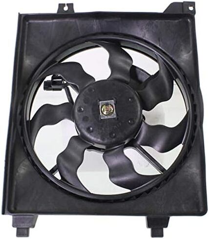 مجموعة مروحة تبريد Garage-Pro مكونة من قطعتين متوافقة مع مشعاع Hyundai Accent 2006-2011 ومروحة مكثف مكيف الهواء in Kuwait