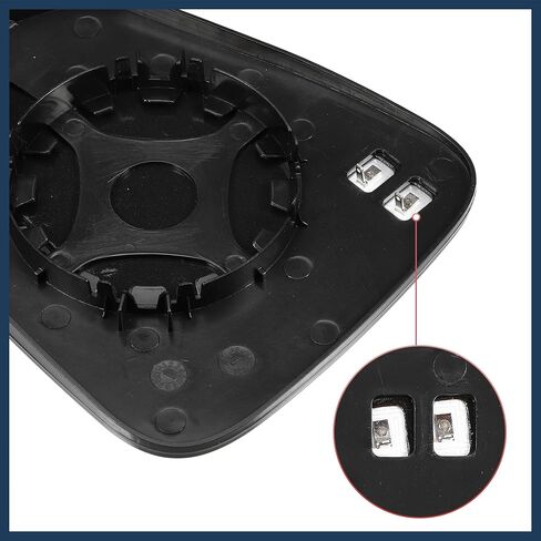 for Chevrolet Trax for Buick Encore - Pack of 1 White Glass Car Rearview Passenger Right Side Heated Mirror Glass Replacement W/Backing Plate Fit in Saudi Arabia