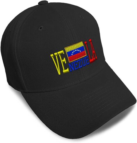 Speedy Pros Baseball Caps for Men & Women Embroidered Venezuela Country Flag Caracas Spanish Ladies & Men Baseball Hats in Saudi Arabia
