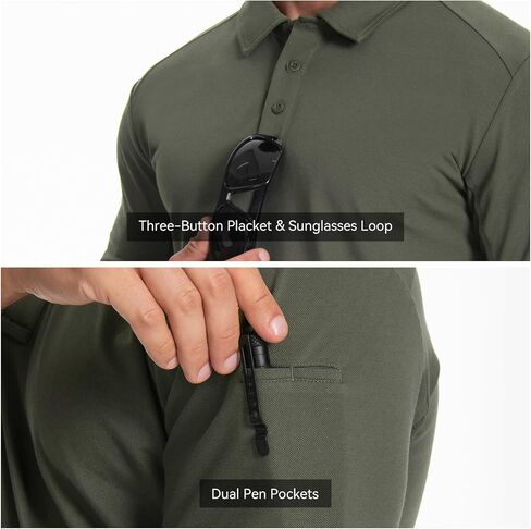 القمصان البولو التكتيكية للرجال القصيرة الأكمام الرياضية الجولف القميص الخفيف الأداء في الهواء الطلق قميص الرياضة in Kuwait