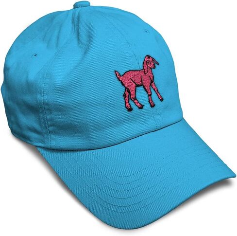 Soft Baseball Cap Pink Goat Farm and Domesticated Animals Cotton Music Instrument Dad Hats for Men & Women in Saudi Arabia