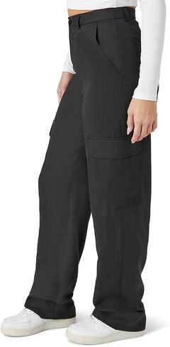 Forever 21 Women's High-Rise Wide-Leg Cargo Pants in Saudi Arabia