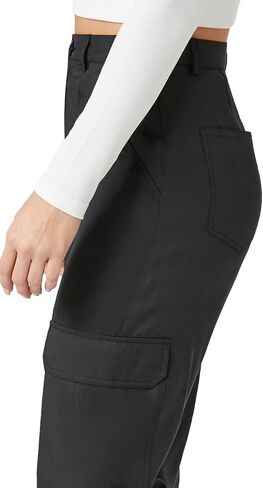 Forever 21 Women's High-Rise Wide-Leg Cargo Pants in Saudi Arabia