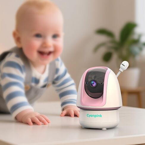Add-on Baby Camera, 2000ft Long Range, 1080p Camera, Super Clear Night Vision, 8X Zoom, 2-Way Audio, Cry | Motion Detection, PTZ, No WiFi, Wall Penetration in Saudi Arabia