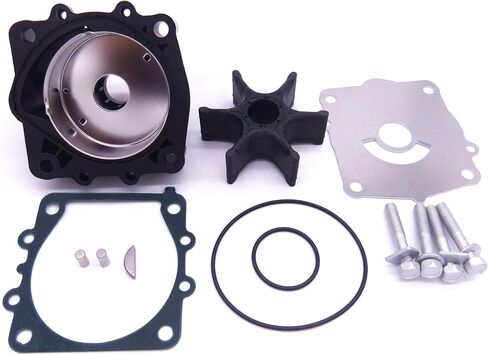 مجموعة مضخة مياه SouthMarine Boat Motor 68V-W0078-00 مع مبيت لمحرك Yamaha 115HP F115 الخارجي، يناسب Sierra Marine 18-3523-1 in Saudi Arabia
