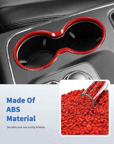 غطاء حامل أكواب ناقل الحركة مناسب لسيارات دودج دورانجو 2011-2020 حامل أكواب أمامي ملحقات داخلية، كروم in Kuwait