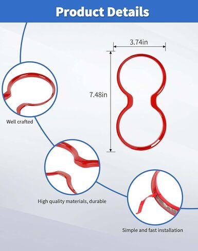 غطاء حامل أكواب ناقل الحركة مناسب لسيارات دودج دورانجو 2011-2020 حامل أكواب أمامي ملحقات داخلية، كروم in Kuwait