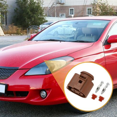 2 Pin Rear Electric Parking Brake Connector Plug No.3B0973752A - Car Female Wire Terminal Connector - for VW Plastic Red - 1 Set in Saudi Arabia