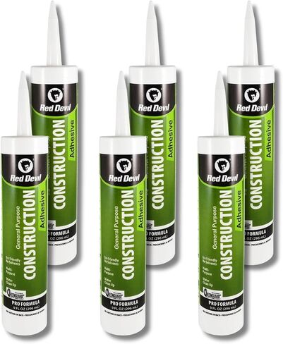 Red Devil 077606 General Purpose Construction Adhesive, 9 oz, 1-Pack, White in Kuwait