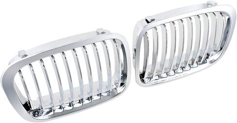 Astra Depot Left Right Chrome E46 Kidney Grille Replacement for BMW 2002-2006 320i 325i 325xi 330i 330xi Sedan in Saudi Arabia