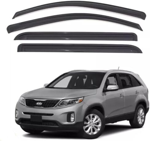 Generic Smoke Window Sun Vent Visor Rain Guards Deflectors for Kia Sorento 2011-2015 in Saudi Arabia
