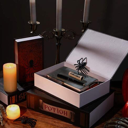 Sabary Decorative Book Box Set of 4 Book Shaped Storage Box Faux Books for Coffee Table Designer Books Decor Decorative Books for Home Decor Bookshelf DIY Crafts in Saudi Arabia
