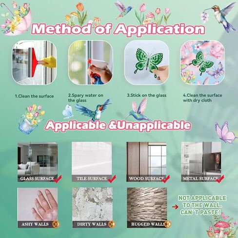 Christmas Window Clings for Glass Windows - 9 Sheets 124 Pcs Christmas Snowflake Window Decal Stickers Decorations for Home Office Shop Classroom Indoor for Xmas Holiday Party Décor in Kuwait