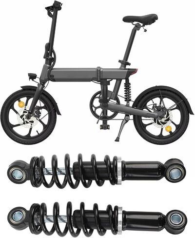 200mm Steel alloy + high performance spring Rear Shock Absorber, 10mm hole diameter, 6mm spring width, for Mini ATV Scooter Dirt Electric Bike, with 230mm Total Length in Saudi Arabia
