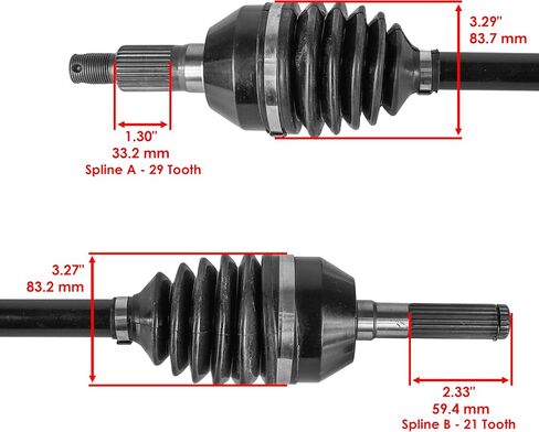 Caltric 705402099 705401830 705402100 705401829 Front CV Axles Compatible with Can Am Maverick X3 Turbo R 2018 / Maverick X3 Max Turbo R 2018 2020 Left and Right in Saudi Arabia