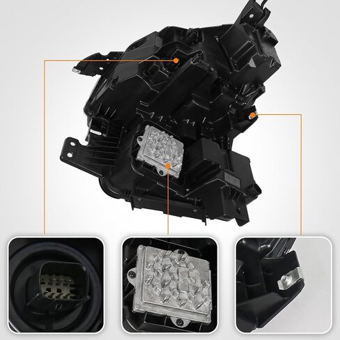 FIONE Full LED Headlights Assembly Compatible with Chevy Tahoe/Suburban 2021 2022 2023 WITH LED Running Light Factory Headlamps Left Driver Side LH in Saudi Arabia