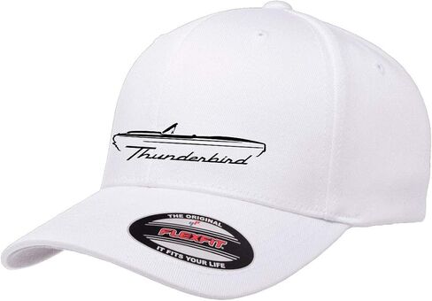 1964 1965 Ford Falcon Convertible Outline Design Flexfit 6277 Athletic Baseball Fitted Hat Cap in Saudi Arabia
